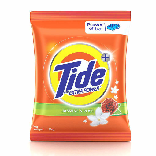 Picture of Tide Plus With Extra Power Detergent Powder jasmine and Rose (1kg)