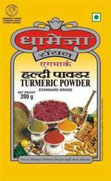 Picture of Dhameja Turmeric Powder Haldi (200g) Packet