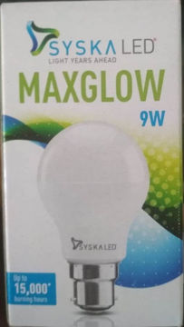 Picture of Syska MaxGlow Led Bulb 9W (1PC), 1 Year Warranty