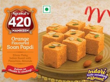 Picture of Agrawal's  Orange Soan Papdi (200g)