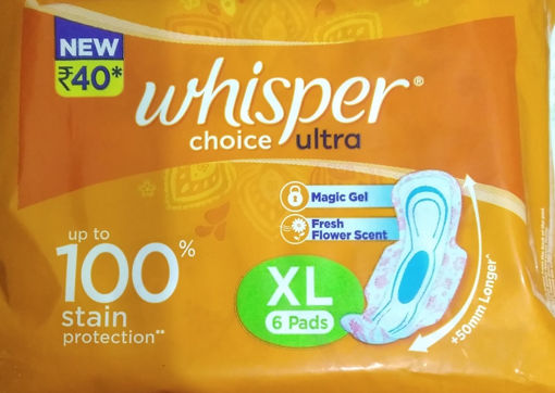 Picture of Whisper Choice Ultra XL (6 PADS) Packets