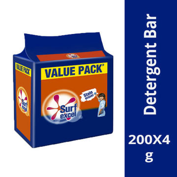 Picture of Surf Excel Detergent Bar Value Pack 4X200g = (800g)