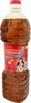 Picture of Mahakosh Kacchi Ghani Mustard Oil/ sarso oil 910g (1L) Plastic Bottle