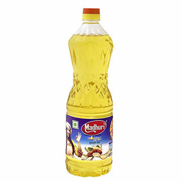 Picture of MADHURI Non refined Cold Pressed Moongphali / Groundnut / Peanut Oil (1L) Bottle