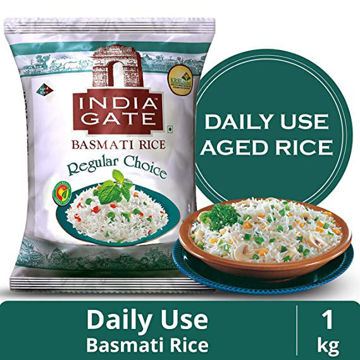 Picture of INDIA GATE BASMATI RICE Regular Choice (1kg) Packet