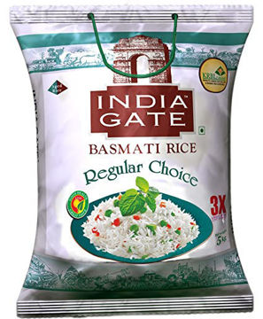 Picture of INDIA GATE BASMATI RICE Regular Choice (5kg) Packet