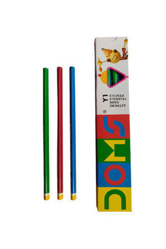 Picture of Doms Y1 Extreme Dark Triangle Pencil (Pack of 10 Pencils)