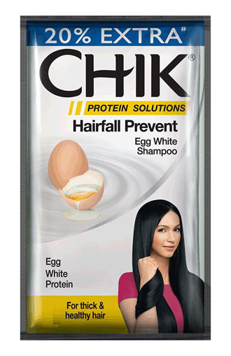 Picture of CHIK Hairfall prevent Egg white Shampoo Sachets 5ml each (Pack of 20)