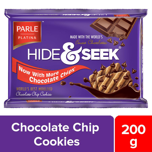 Parle Hide Seek Chocolate Chip Cookies Biscuits 0g Packet Pobara