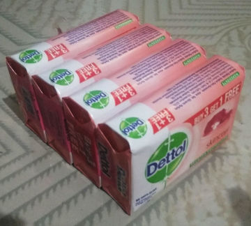 Picture of Dettol SkinCare Soap (125gX3+1 Free = 500g) (Pack Of 4Pc)