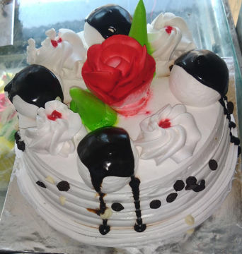 Picture of Fresh Cream choco chips Cake 500g