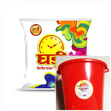 Picture of Ghadi Detergent Powder ( 4 kg ) Packet With Free Balti / Bucket