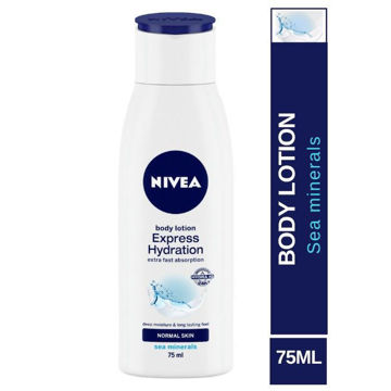 Picture of Nivea Express Hydration Normal Skin Body Lotion with Deep Moisture, 75 ml