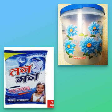 Picture of TanMan LAJAWAB Detergent Powder (5kg) With Free KONTAINER