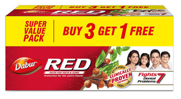 Picture of Dabur Red Paste toothpaste 800g (Buy 3 Get 1 Free)