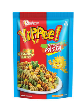 Picture of yippee tricolor creamy corn pasta, 65g