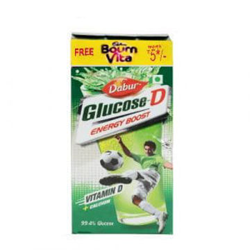 Picture of Dabur Glucose-D 125g (75g. + 50g.)Free Bourn Vita Worth. rs 5/-