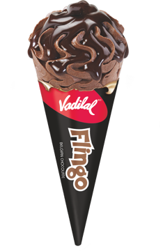 Picture of vadilal flingo BELGIAN CHOCOLATE Cones ice cream , 110ml