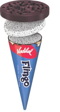 Picture of vadilal flingo Cones ice cream Cookie Disc Cone , 110ml