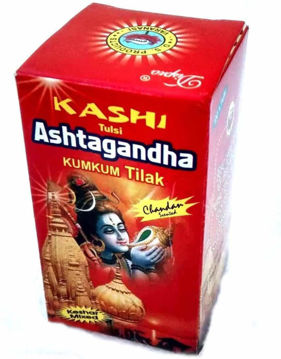 Picture of Poojan Kashi Tulsi Ashtagandha Kumkum Tilak Pure Chandan Powder, 125g