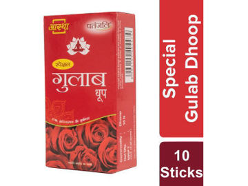 Picture of Poojan PATANJALI AASTHA SPECIAL ROSE DHOOP -10 N 40 GM